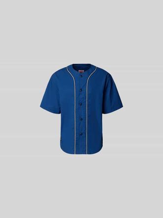Kenzo Freizeithemd in kurz&auml;rmeligem Design in Dunkelblau, Gr&ouml;&szlig;e XL