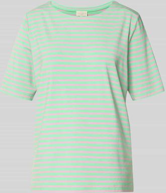 Milano Milano Italy Relaxed Fit T-Shirt aus Viskose-Mix in Mint, Gr&ouml;&szlig;e XXL