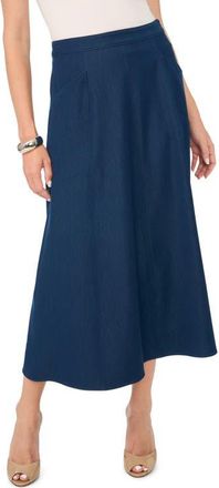 Vince Camuto Seamed Midi Skirt in Indigo at Nordstrom, Size 10