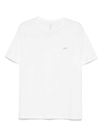 Sun 68 round-neck T-shirt - men - Linen/Flax/Cotton - S - White