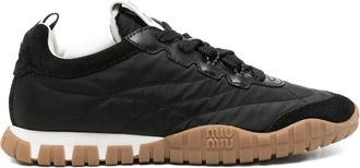 Miu Miu panelled sneakers - Black