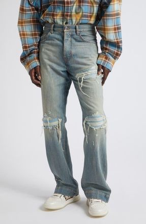 Amiri MX1 Straight Flare Jeans in Laurel Fade at Nordstrom, Size 36