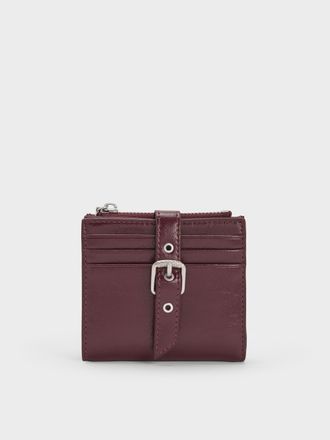 Charles & Keith Blaise Grommet-Belt Top-Zip Small Wallet