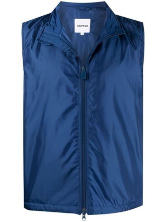 Aspesi Bodywarmer met rits - Blauw