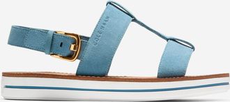 Cole Haan Womens Pinch Long-Weekender Sandals - Medium Blue Size 10.5