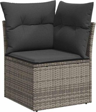 vidaXL Vidaxl - Conjunto De Sof&aacute; De Jard&iacute;n 10 Pcs Gris 110 X 55 X 71 Cm