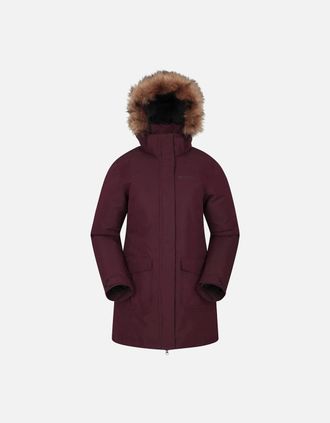 Mountain Warehouse Womens Mountain Warehouse Womens/Ladies Tarka II Long Padded Jacket - Red - Size: 10