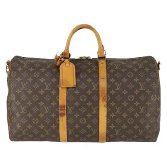 Louis Vuitton Pre-owned Weekend Bags, unisex, Brown, Size: ONE SIZE Pre-owned Vintage Canvas Weekend Bag