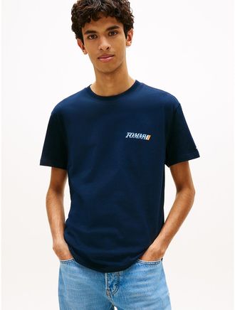 Tommy Hilfiger Mens Tommy Jeans Back Logo T-Shirt - Navy - 3XL