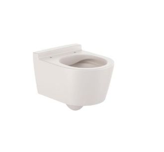 Roca Roca - Taza Suspendida Compacta Rimless Con Salida Horizontal Round Inspira Color: Beige