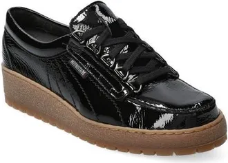 Mephisto Lady Low Top Sneaker in Black Patent 1014 at Nordstrom, Size 10.5