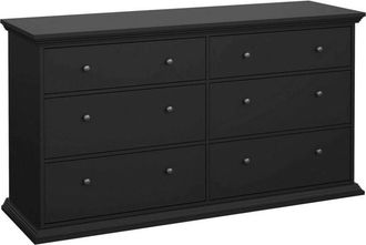 Dmora Credenza Hibaru, Buffet da soggiorno, Madia da salotto, Dispensa da cucina, 163x52 h88 cm, Nero - Dmora