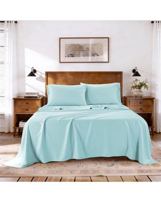 Kathy Ireland Linen-Blend Bed Sheet Set