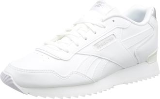 Reebok Women Glide Ripple Clip Sneaker, Footwear White/Silver Met./Footwear White, 5.5