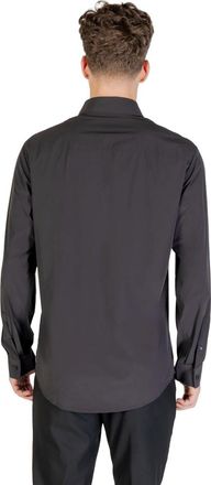 A|X Armani Exchange Stretch Elastane Shirt - Black