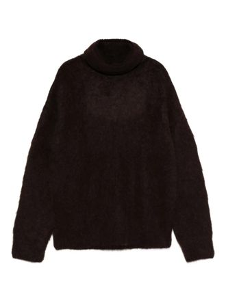 Uma Wang Pluizige coltrui - Bruin