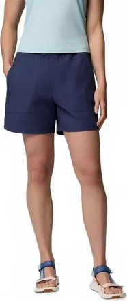 Columbia Womens Roc Ripstop 5 Shorts In Navy