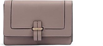 Giada Womens Leather Clutch Bag In Powder Pink