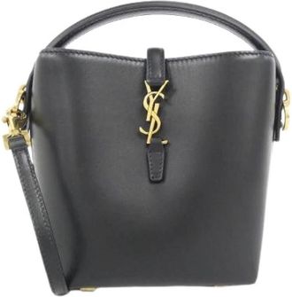 Saint Laurent Pre-owned LE 37 Mini Lamb Shoulder Bag - Dames - Vintage Tas - Zwart - ONE Size - Leer - Vintage