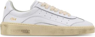 Dsquared2 White Leather Rider Sneakers