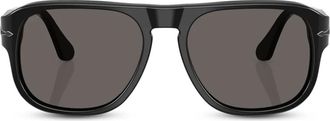 Persol Occhiali da sole con montatura stile pilota - Nero