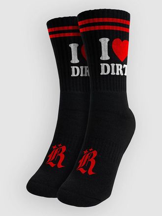 Loose Riders Global Alliance I Heart Dirt Socken black