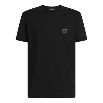 Dolce & Gabbana Heren, Tops, Zwart, Maat: 2XL Katoen