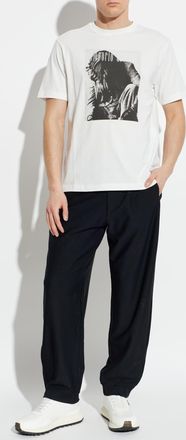 Emporio Armani T-shirt With Print, Mens, White