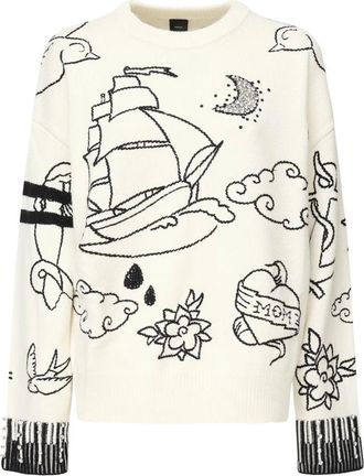 Pinko Mujer, Jerseys, Blanco, Talla: M