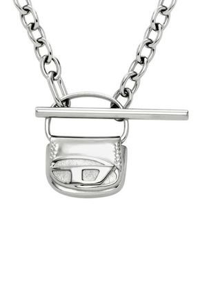 Diesel 1DR Pendant Toggle Chain Necklace in Silver at Nordstrom