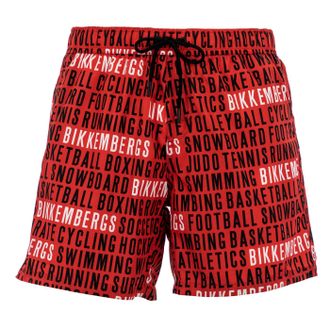 Dirk Bikkembergs Zwemshorts Allover Rood