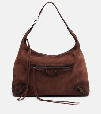 Balenciaga Borsa a spalla Le City in suede
