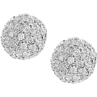 Diamant L'éternel 9ct witgouden diamanten clusteroorknopjes