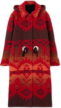 Fortela Navajo Jacquard Coat in Red at Nordstrom, Size 44 Eu