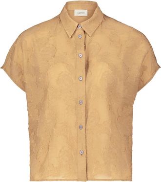 Cartoon Overhemden, Dames, Beige, XS, Bloemen Oversized Blouse