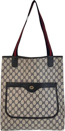 Gucci Vintage Gg Supreme Tote Shoulder Bag (Authentic Pre-Loved)