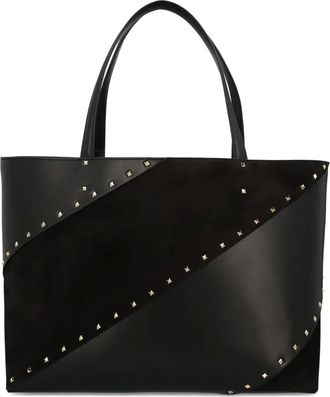 Valentino Garavani Borsa tote Rockstud - Nero