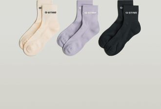 G-Star Anklet Sokken 3 Paar - Meerkleurig - Dames
