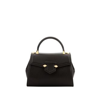 Pourchet Tassen, Dames, Zwart, ONE Size, Leer, Sevres Kleine Handtas