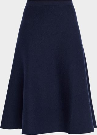 TSE A-Line Knit Midi Skirt