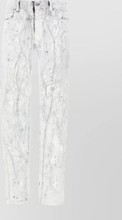 Maison Margiela crackle effect five-pocket trousers