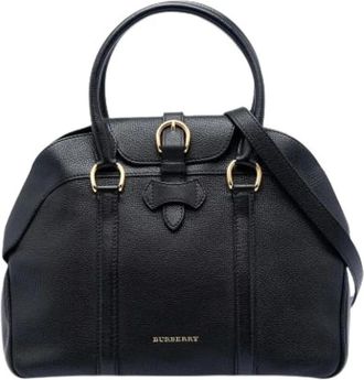 Burberry Pre-owned Handbags, female, Black, Size: ONE SIZE Pre-owned Milverton Handbag