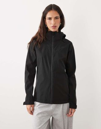 Dare 2B Switch up ii giacca shell impermeabile con cappuccio nera-Nero