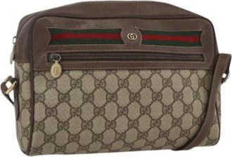 Gucci Pre-owned Cross Body Bags, female, Beige, Size: ONE SIZE Pre-owned Vintage Shoulder Bag