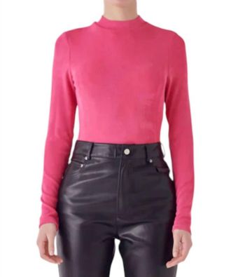 endless rose Sheen Top In Fuchsia