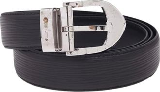 Louis Vuitton Pre-owned Belts, male, Black, Size: ONE SIZE Pre-owned Leather belts