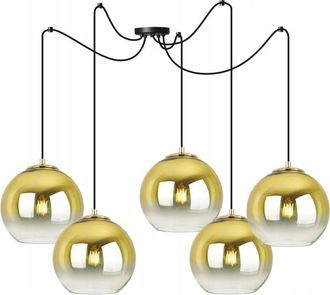 OEM L&aacute;mpara Colgante, L&aacute;mpara De Techo, Pantalla Dorada, 20 Cm