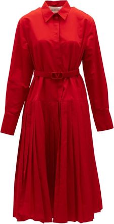 Valentino Garavani Dames, Jurken, Rood, Maat: XS Katoen