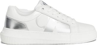 Calvin Klein Jeans Witte Chunky Lage Top Sneakers - Dames - Sneakers - Wit - 40 EU - Schoenen