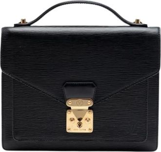 Louis Vuitton Tweedehands leren Louis Vuitton tassen - Dames - Vintage Handtas - Zwart - ONE Size - Vintage